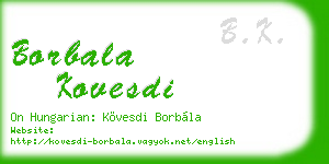 borbala kovesdi business card